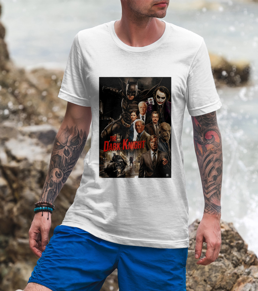 The Dark Knight Movie Characters Batman Joker Villains T-Shirt