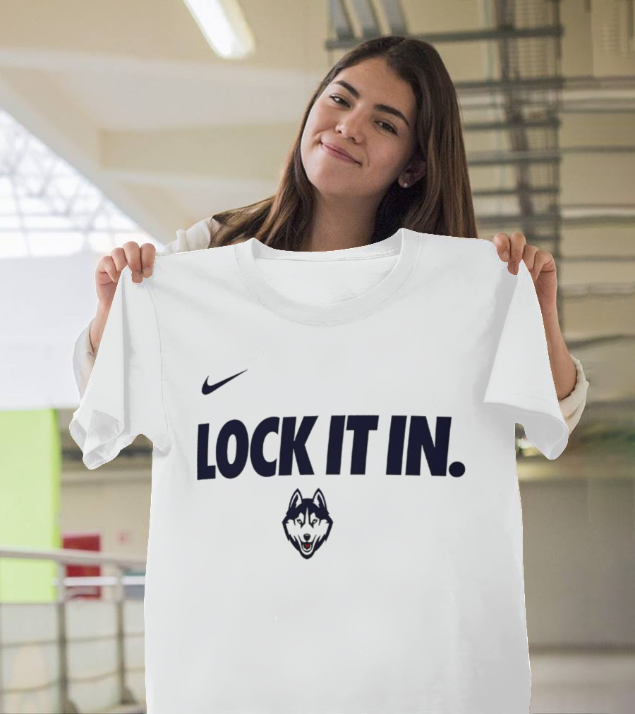 Nike UConn Huskies Lock It In 2026 WCC T-Shirt