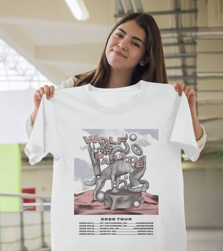 Wolf Parade 2026 North America Tour Dates T-Shirt
