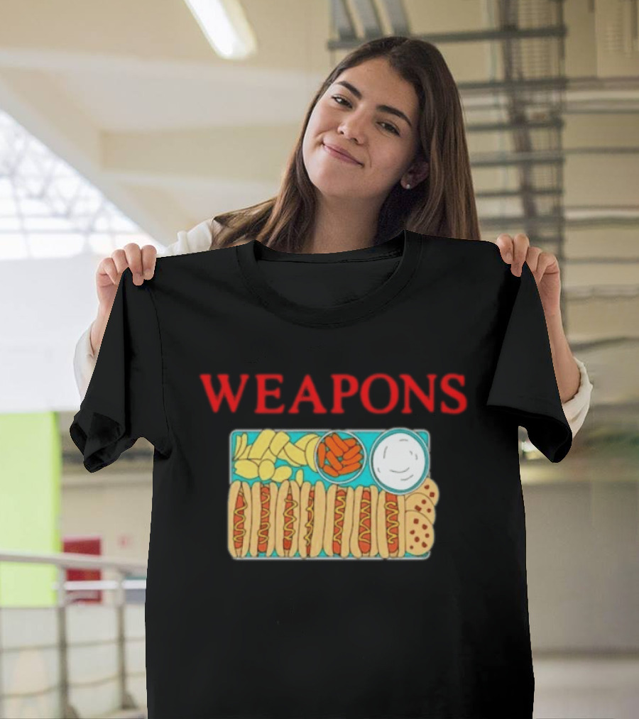 WEAPONS Hot Dog Platter With Chips And Dip T-Shirt