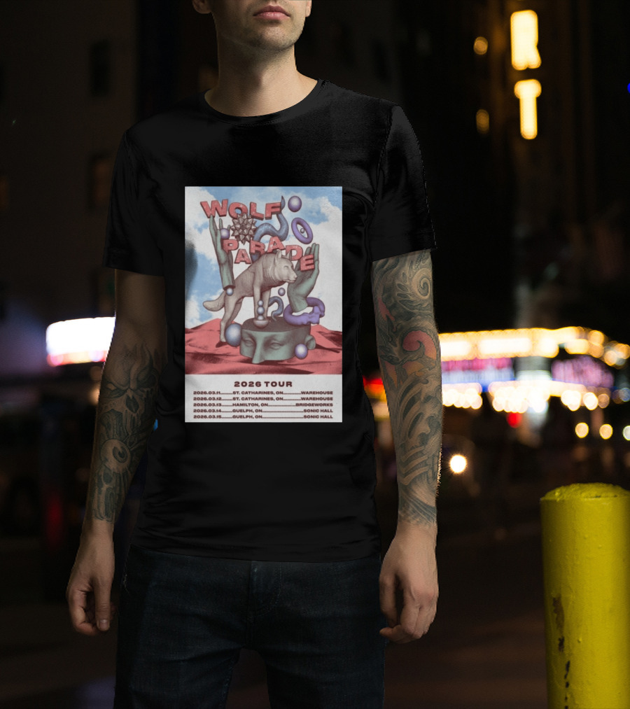 Wolf Parade 2026 Tour St. Catharines Hamilton Guelph Concert Dates T-Shirt