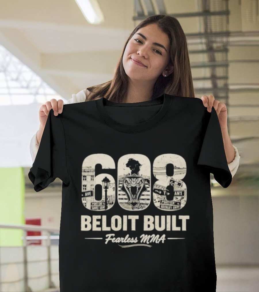 608 Beloit Built Fearless MMA T-Shirt