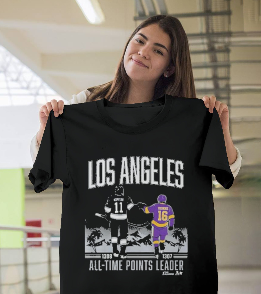 Los Angeles Anze Kopitar Marcel Dionne All Time Points Leader 1989 1997 T-Shirt