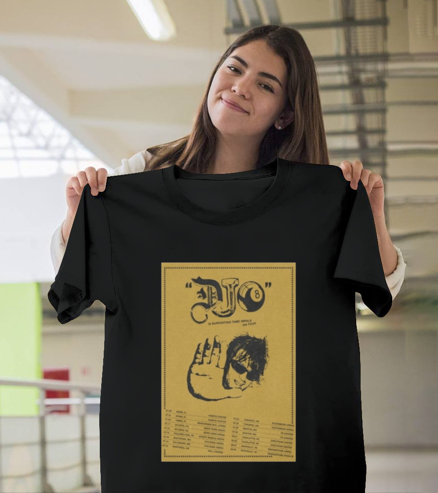 Djo Supporting Tame Impala Tour 2026 Dates And Locations T-Shirt