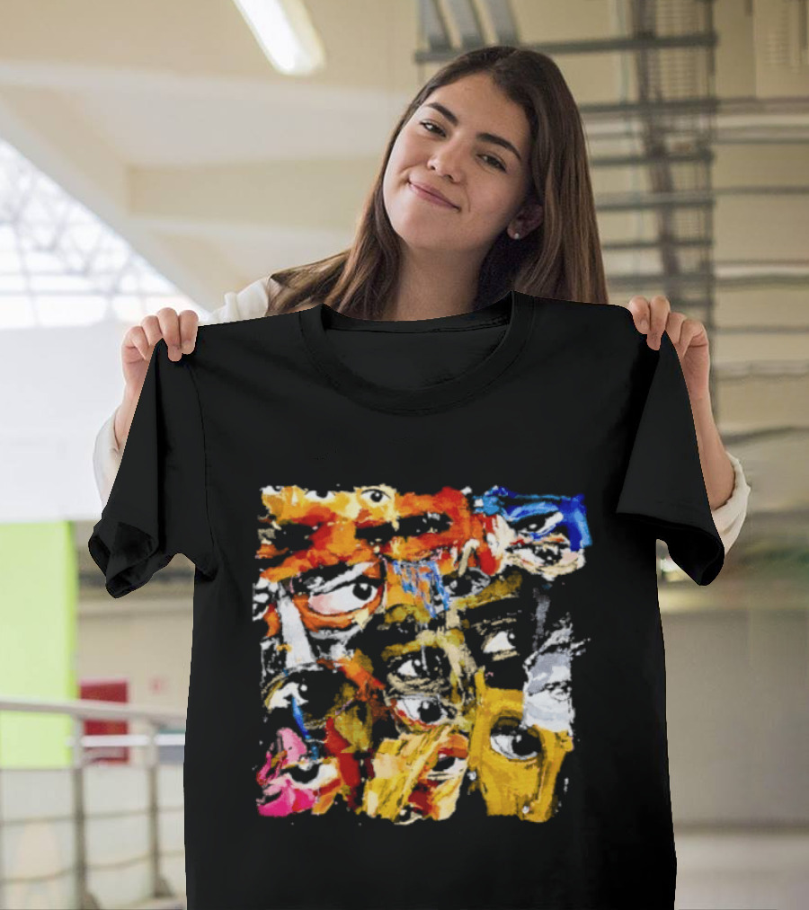 Eyes Don't Lie Colorful Abstract Expressionist Brushstroke T-Shirt
