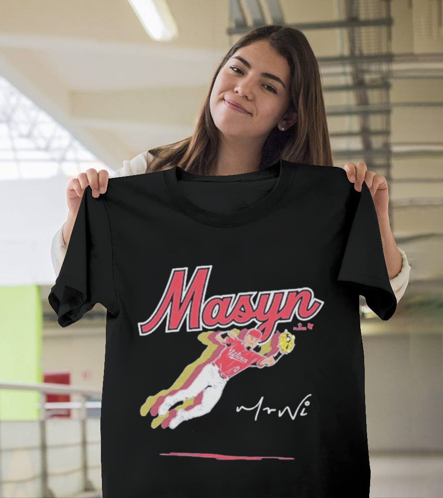 Masyn Winn Baseball Superstar Dynamic Action Pose T-Shirt