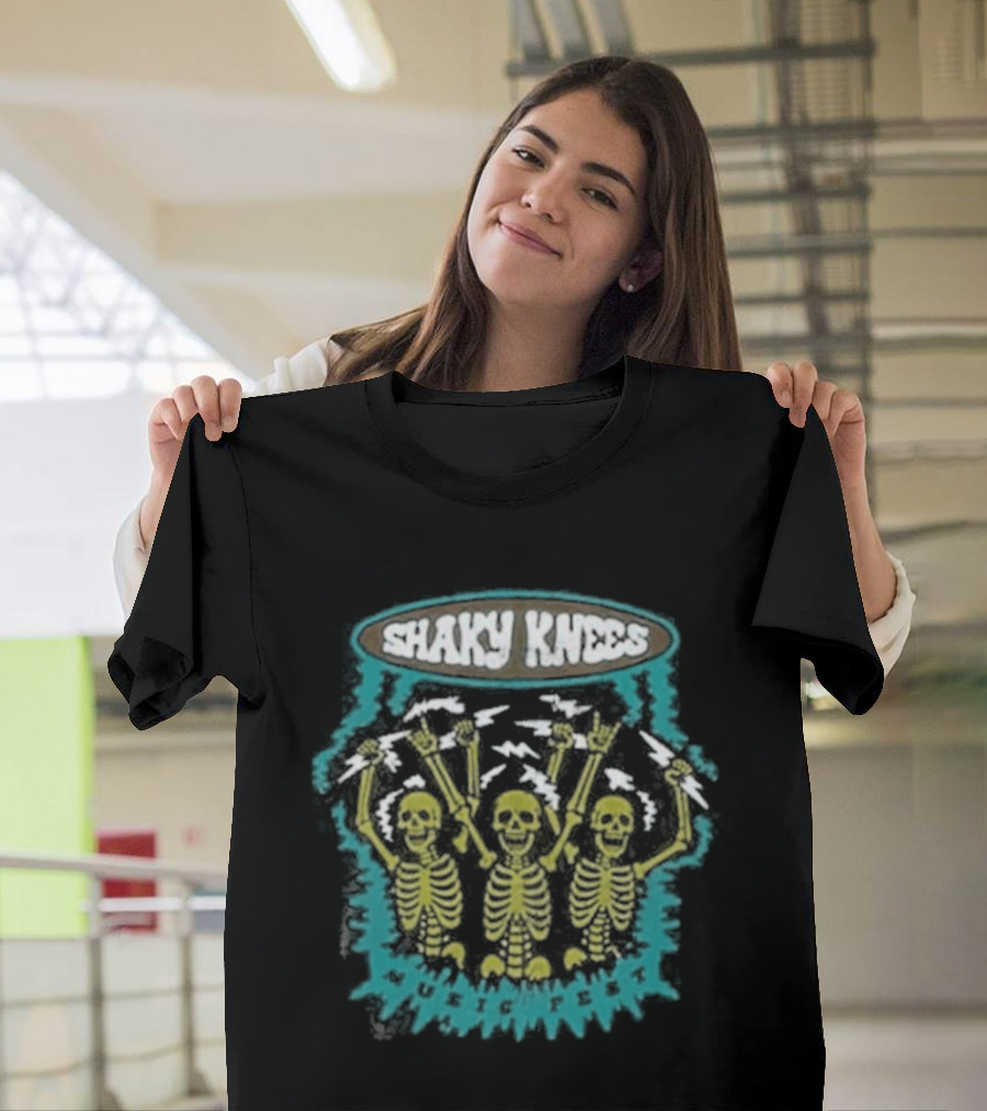 Shaky Knees Festival Neon Skeleton Trio T-Shirt