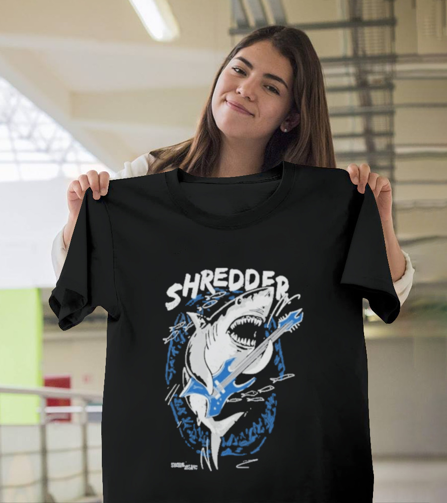 Shredder Shark With Electric Guitar T-Shirt