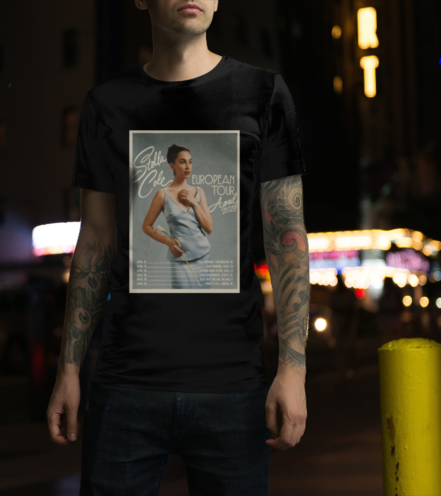 Stella Cole European Tour April 2026 Tivoli Gardens Blue Note Kings Place T-Shirt