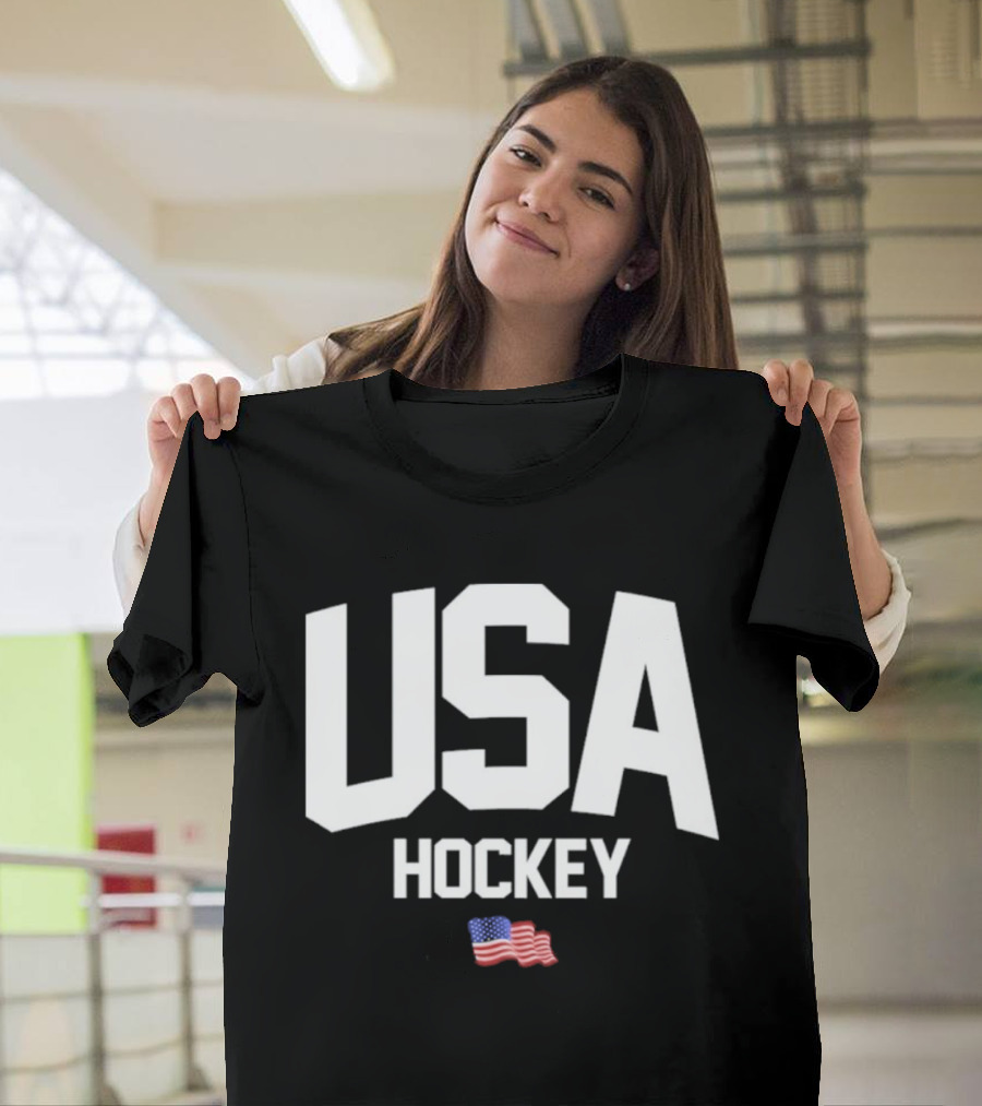 USA Hockey American Flag T-Shirt