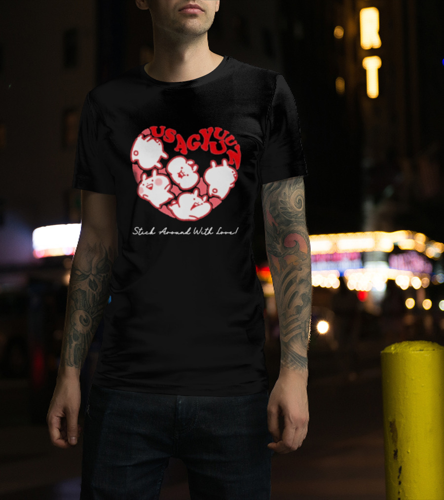 Usagyuuun 9th Anniversary Stick Around With Love T-Shirt