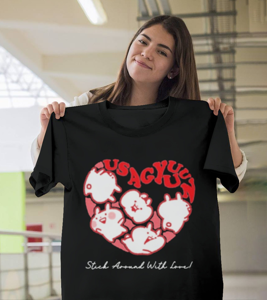Usagyuuun 9th Anniversary Stick Around With Love T-Shirt