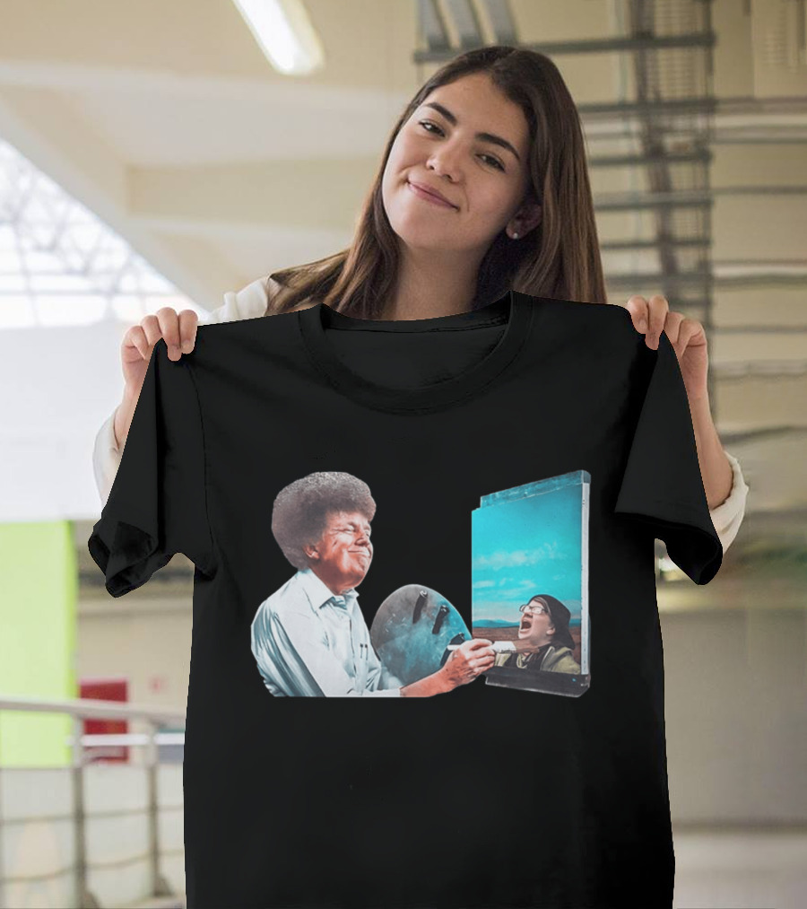 Donald Trump Bob Ross Painting Parody Humor Political T-Shirt