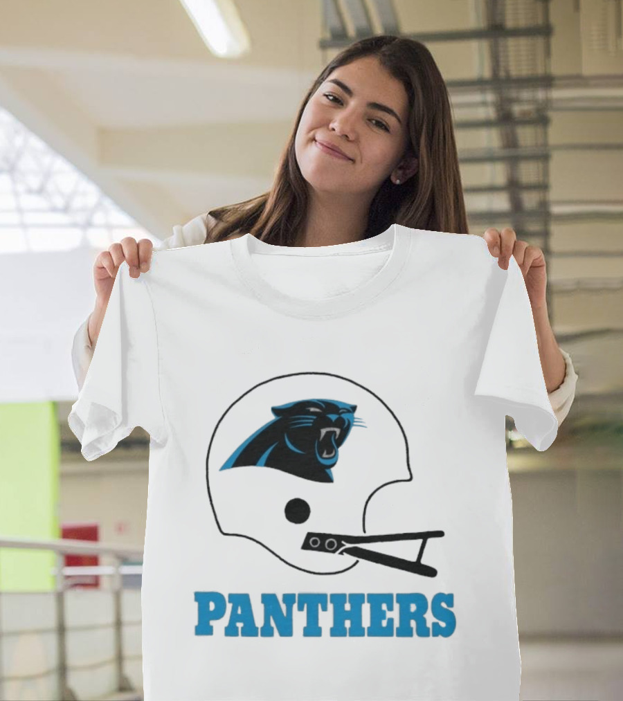 Panthers Football Helmet Carolina T-Shirt