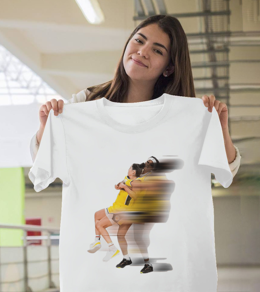 Rickea Jackson Lifts Kelsey Plum Dynamic Basketball Moment T-Shirt