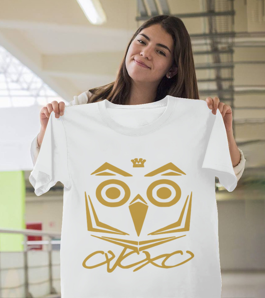 Ovoxo Drake Take Care Ovo Owl Crown Yellow T-Shirt