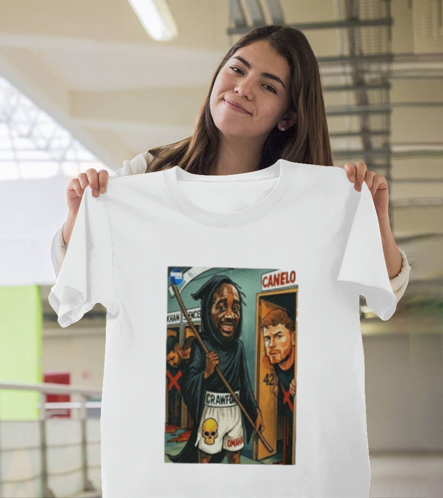 Crawford Grim Reaper Omaha With Canelo Álvarez And Khan Spence T-Shirt