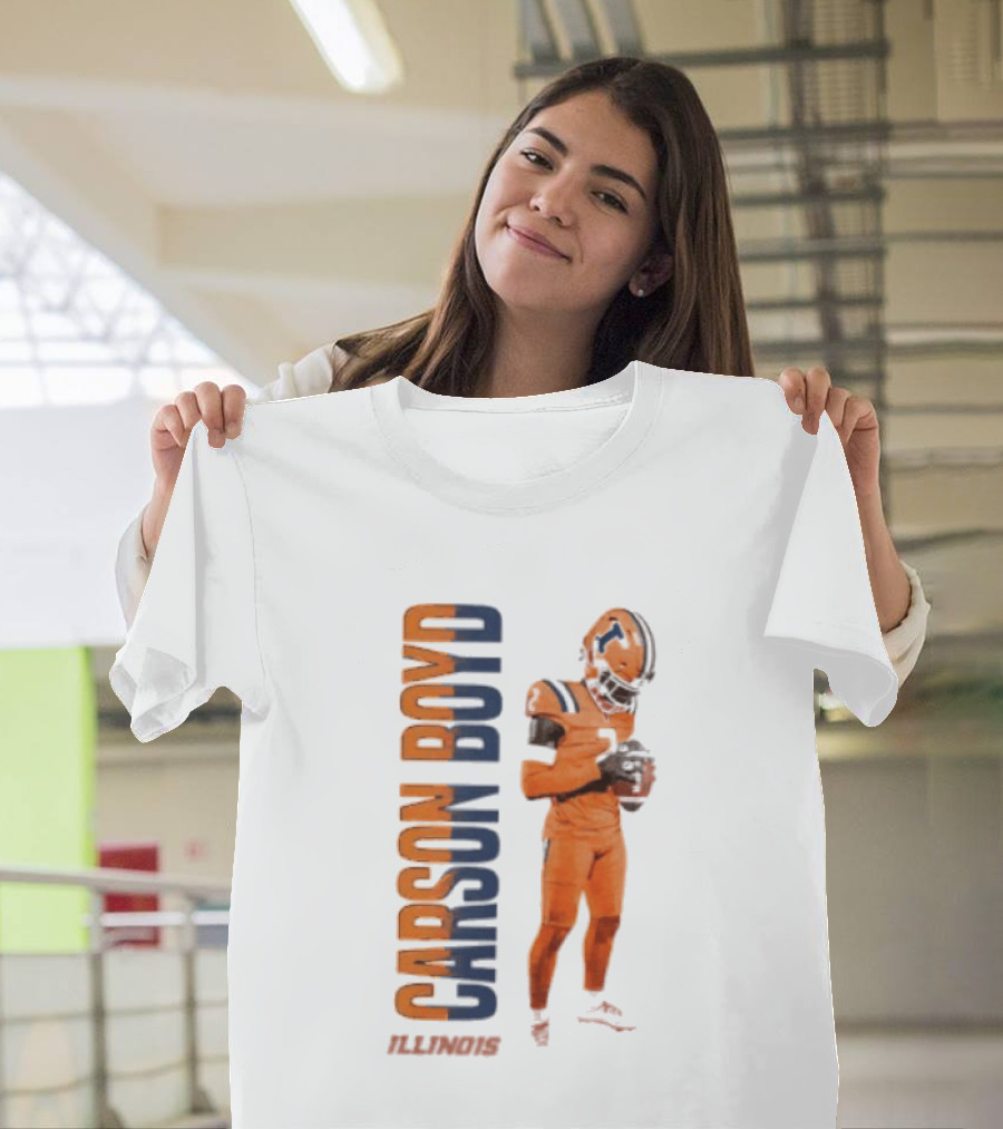 Carson Boyd Illinois Fighting Illini Player Football T-Shirt