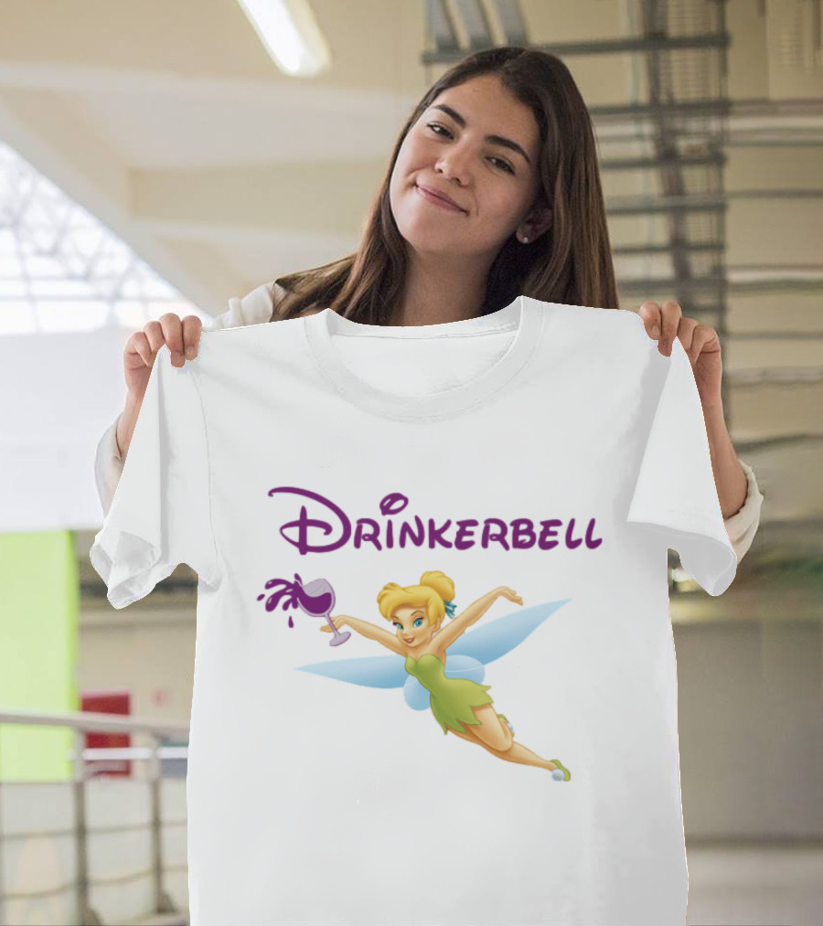 Drinkerbell Tinker Bell Wine Humor Racerback Tank T-Shirt