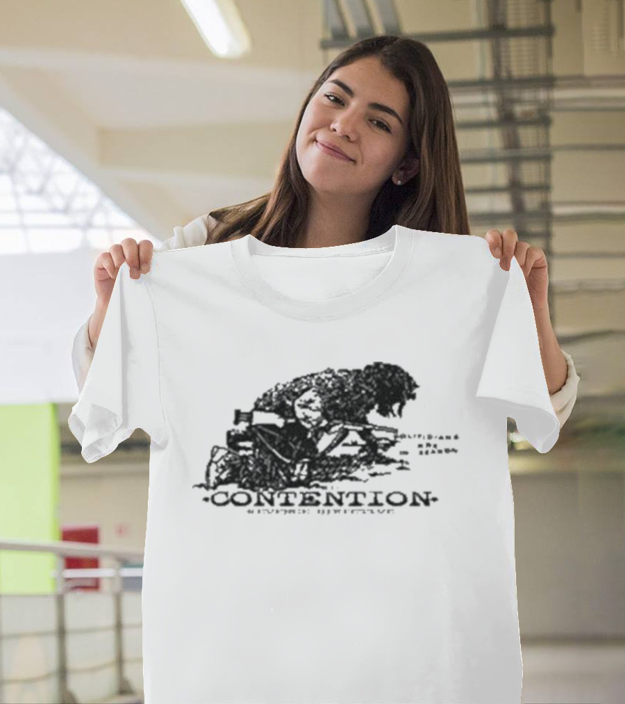 Contention Crosshairs Evil Greed Rage Against Authority T-Shirt