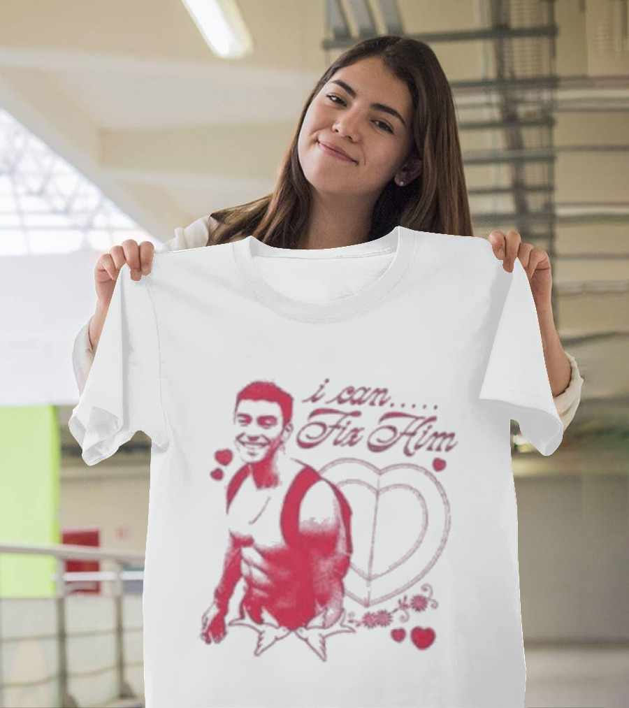 Luigi Mangione I Can Fix Him Heart And Roses T-Shirt