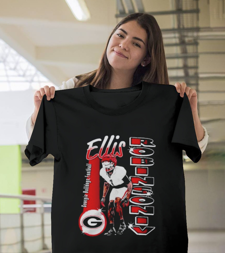 Ellis Robinson IV Georgia Bulldogs Football Illustrated T-Shirt