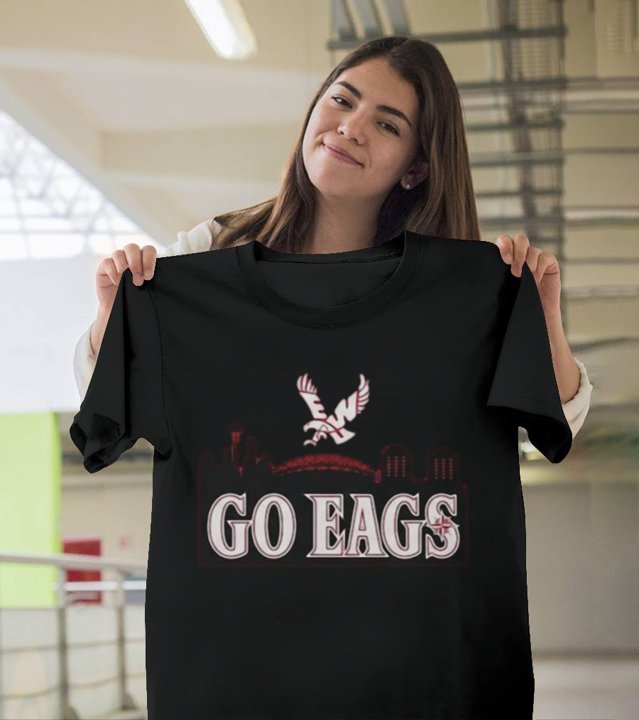 Go Eags EWU Mariners Skyline 2026 T-Shirt