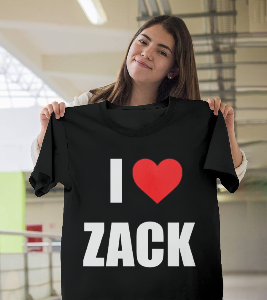 I Heart Zack Red Love T-Shirt