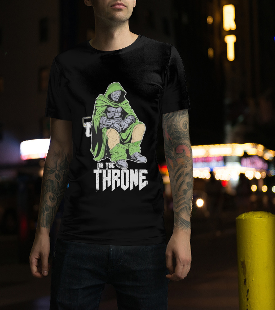 Doctor Doom On The Throne Toilet T-Shirt