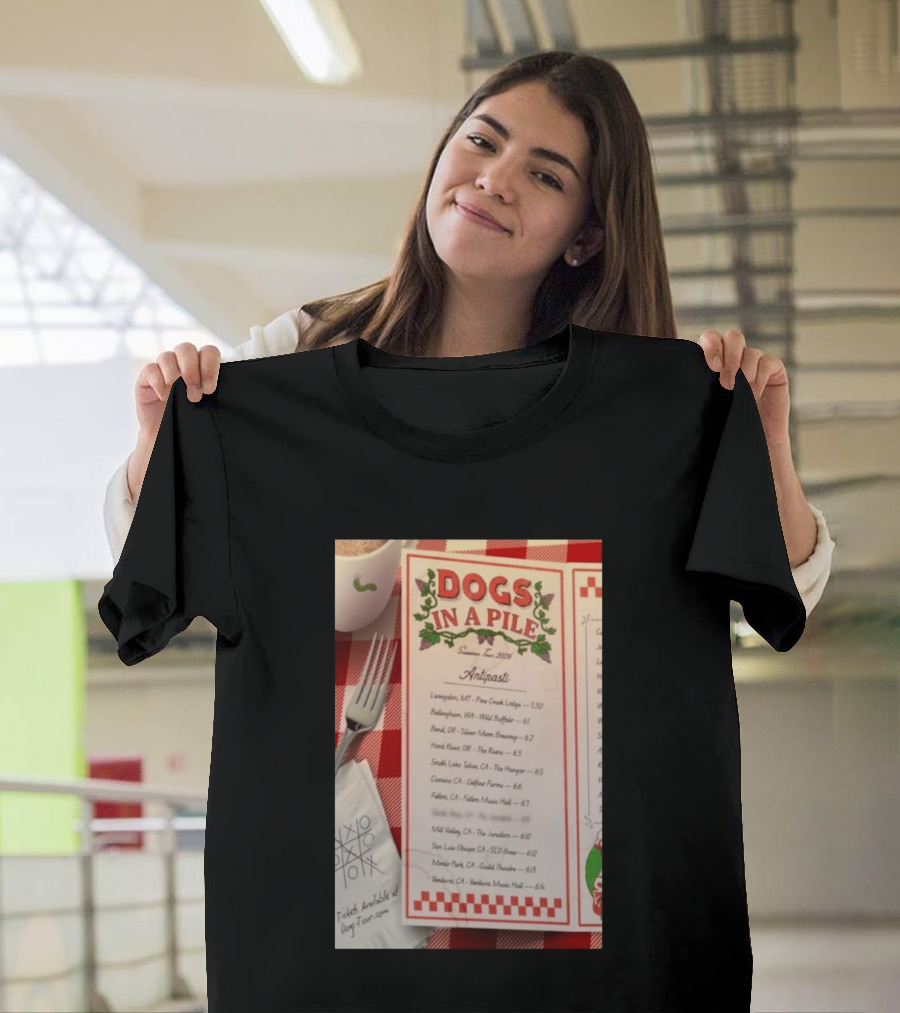 Dogs In A Pile Summer Tour 2026 T-Shirt