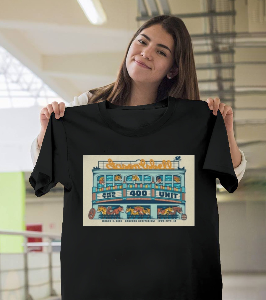 Jason Isbell And The 400 Unit Hancher Auditorium Iowa City March 4 2026 Horse Carousel T-Shirt