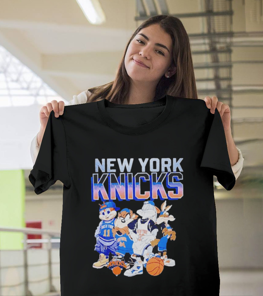 New York Knicks Looney Tunes Basketball Collaboration T-Shirt