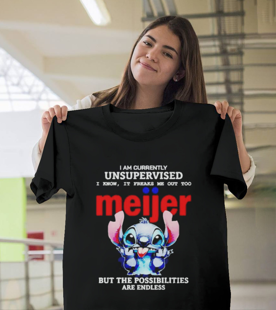I'm Currently Unsupervised Meiej Stitch Possibilities Are Endless T-Shirt