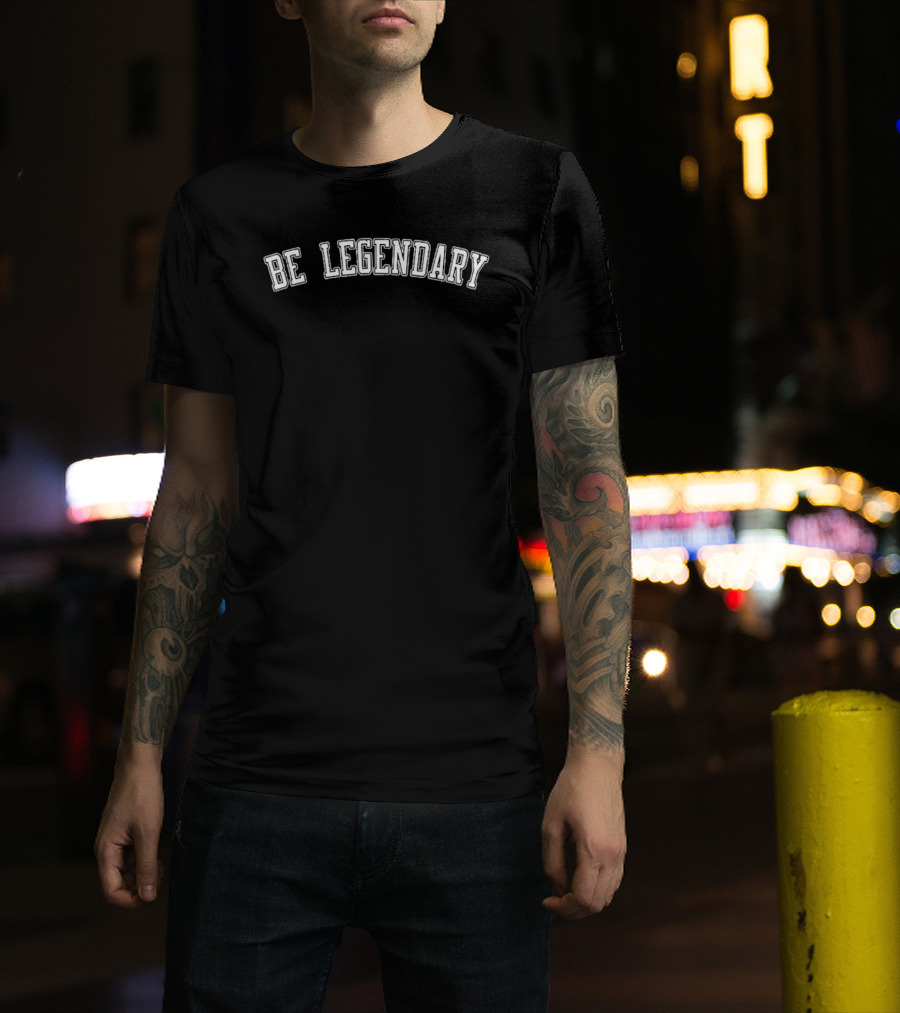 Men Be Legendary Purple Ships Free Be Legendary T-Shirt