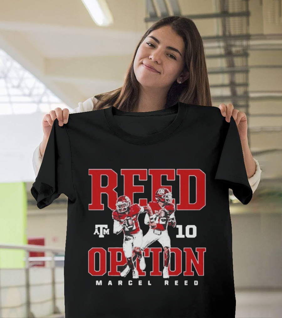 Texas A&M Aggies Reed Option Marcel Reed 10 Football T-Shirt