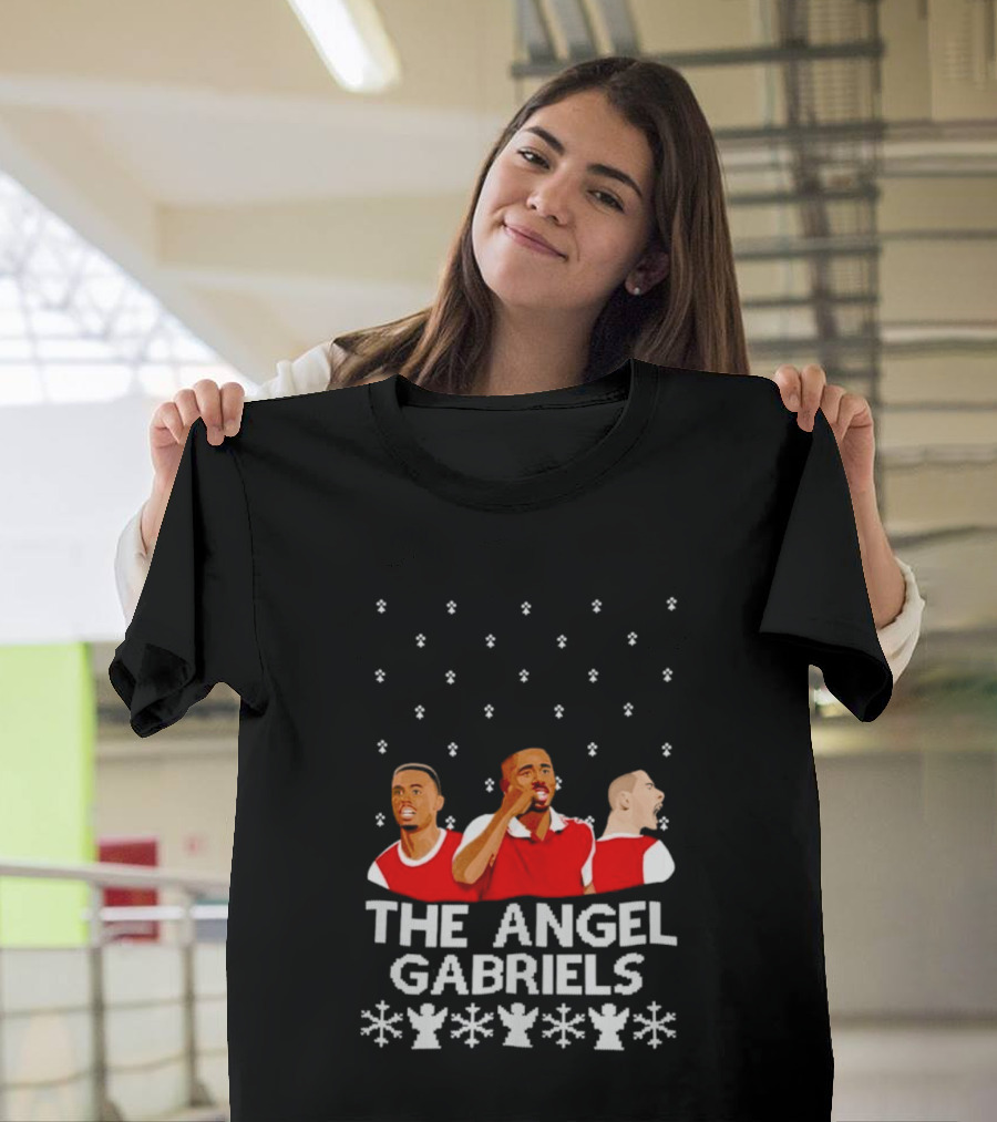 The Angel Gabriels Christmas Soccer Players Snowflakes T-Shirt