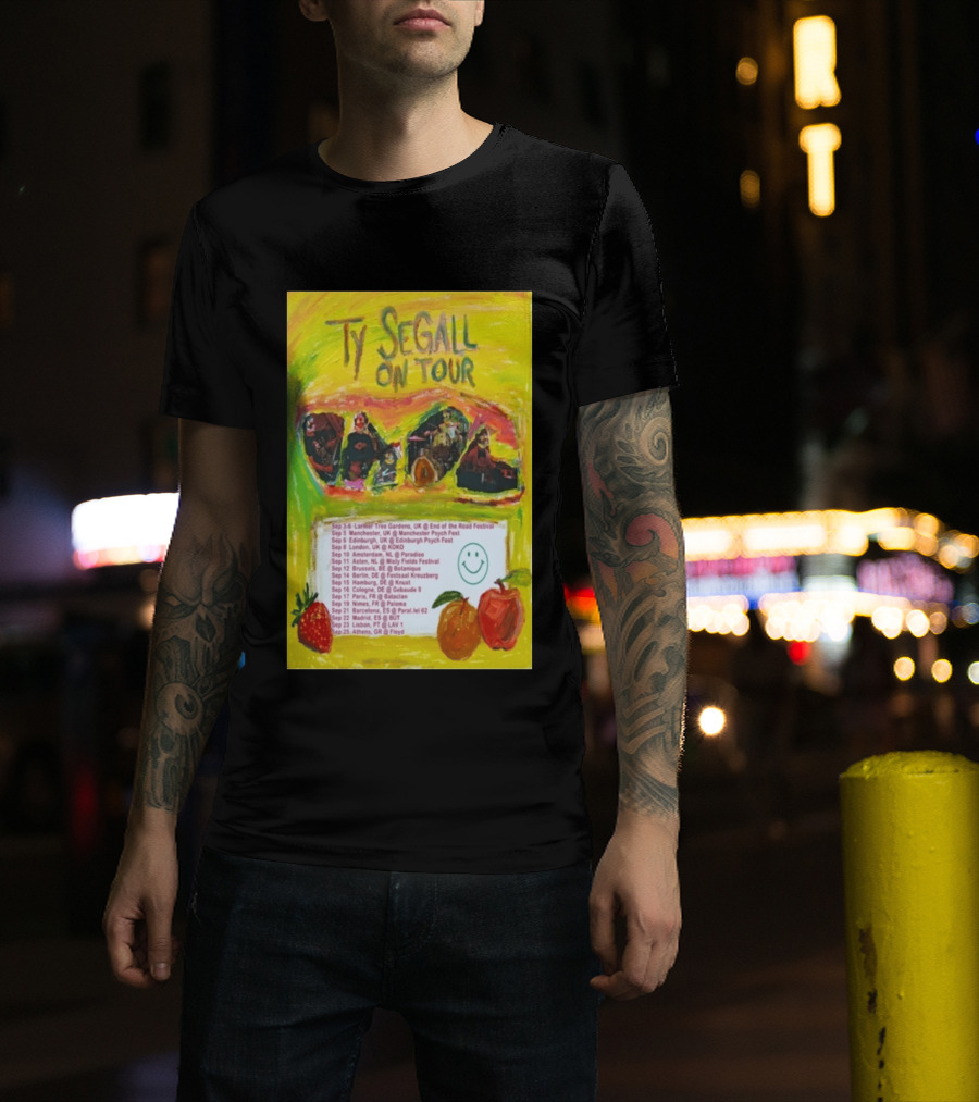 Ty Segall Europe Tour 2026 Larmer Tree Edinburgh Amsterdam Berlin Madrid Athens T-Shirt