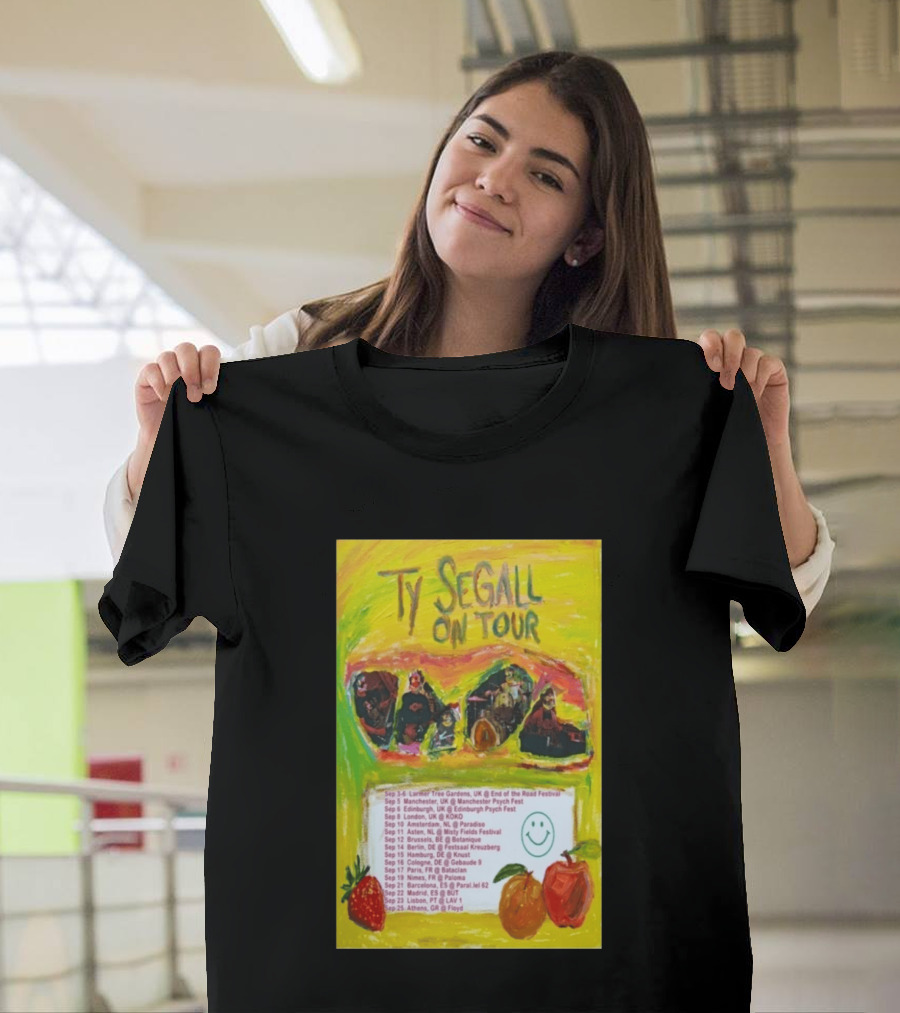 Ty Segall Europe Tour 2026 Larmer Tree Edinburgh Amsterdam Berlin Madrid Athens T-Shirt