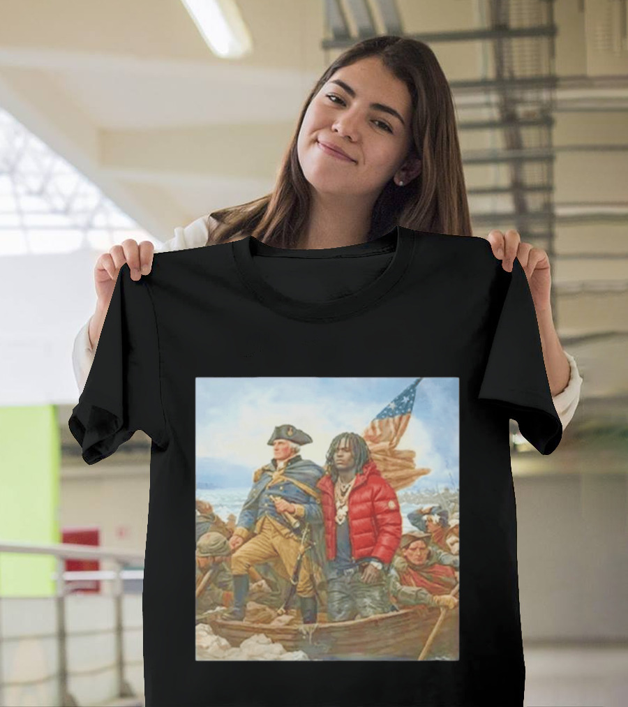 Chief Keef George Washington Parody Crossing The Delaware T-Shirt