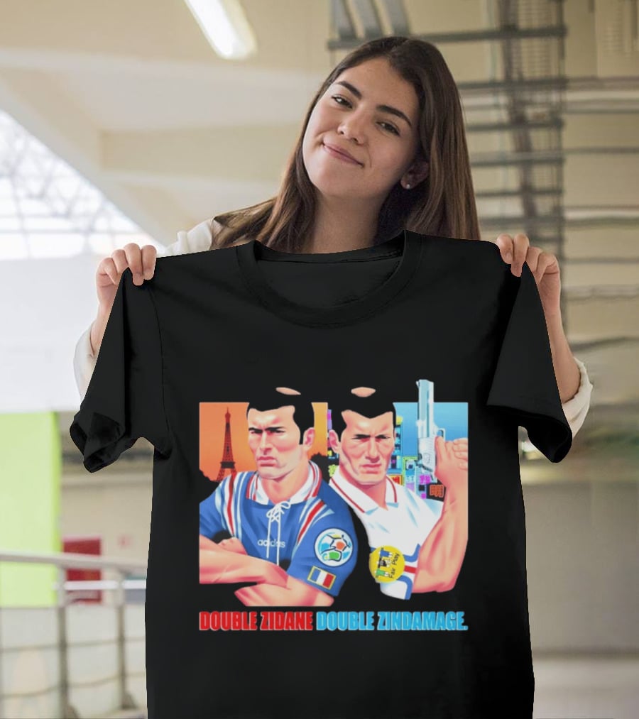 Double Zidane Double Zindamage Hong Kong Pop Up Cult Kits Paris T-Shirt