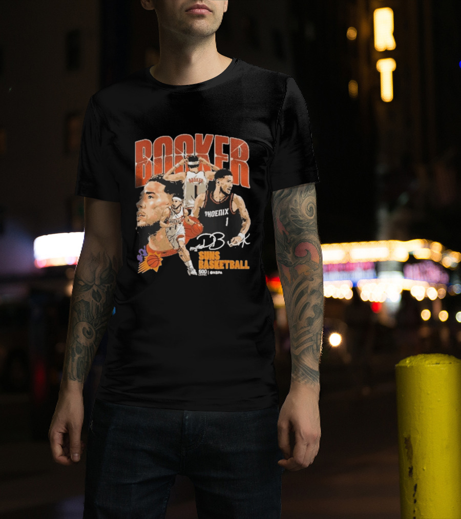 Booker Suns Basketball Phoenix 500 Career Games T-Shirt
