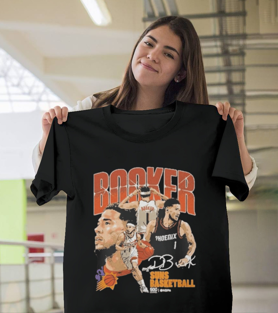 Booker Suns Basketball Phoenix 500 Career Games T-Shirt