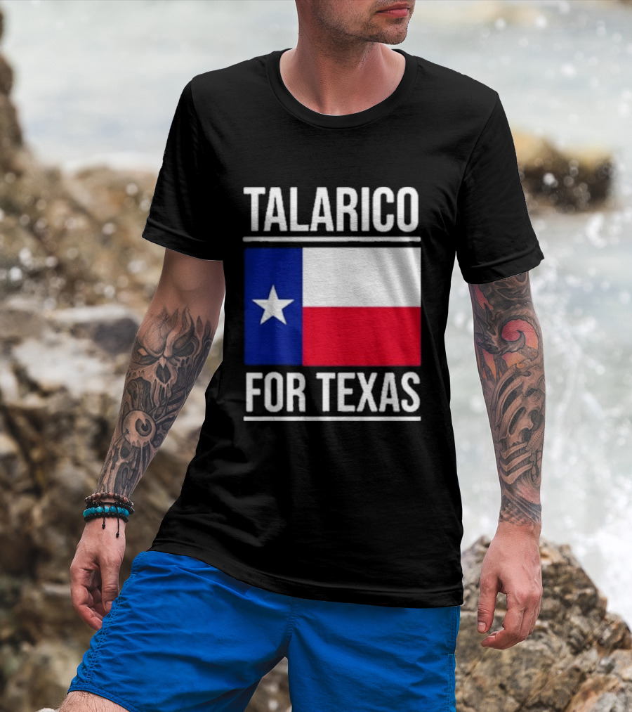 Talarico For Texas Senate Texas Flag Star T-Shirt