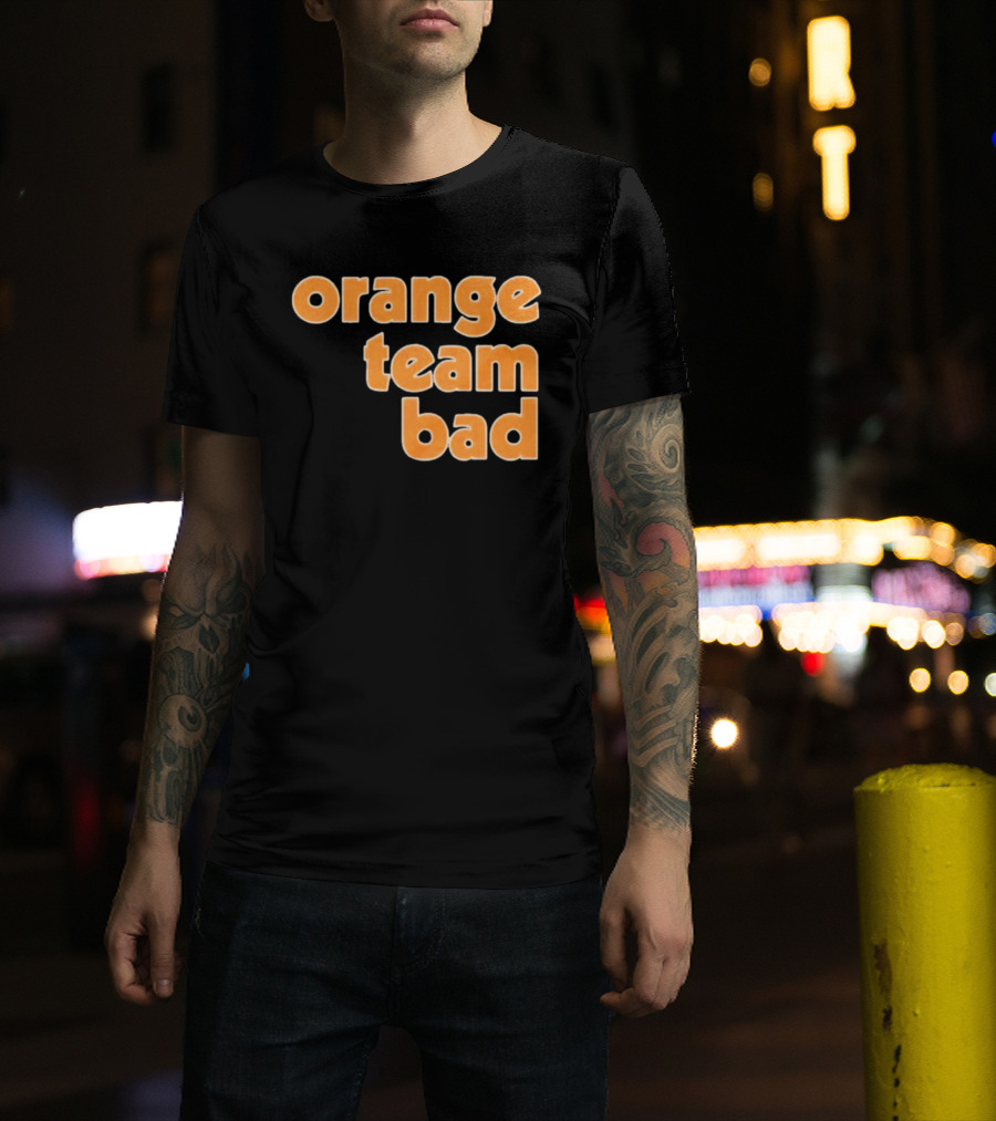 Orange Team Bad Houston Astros Navy Blue Ships Free T-Shirt