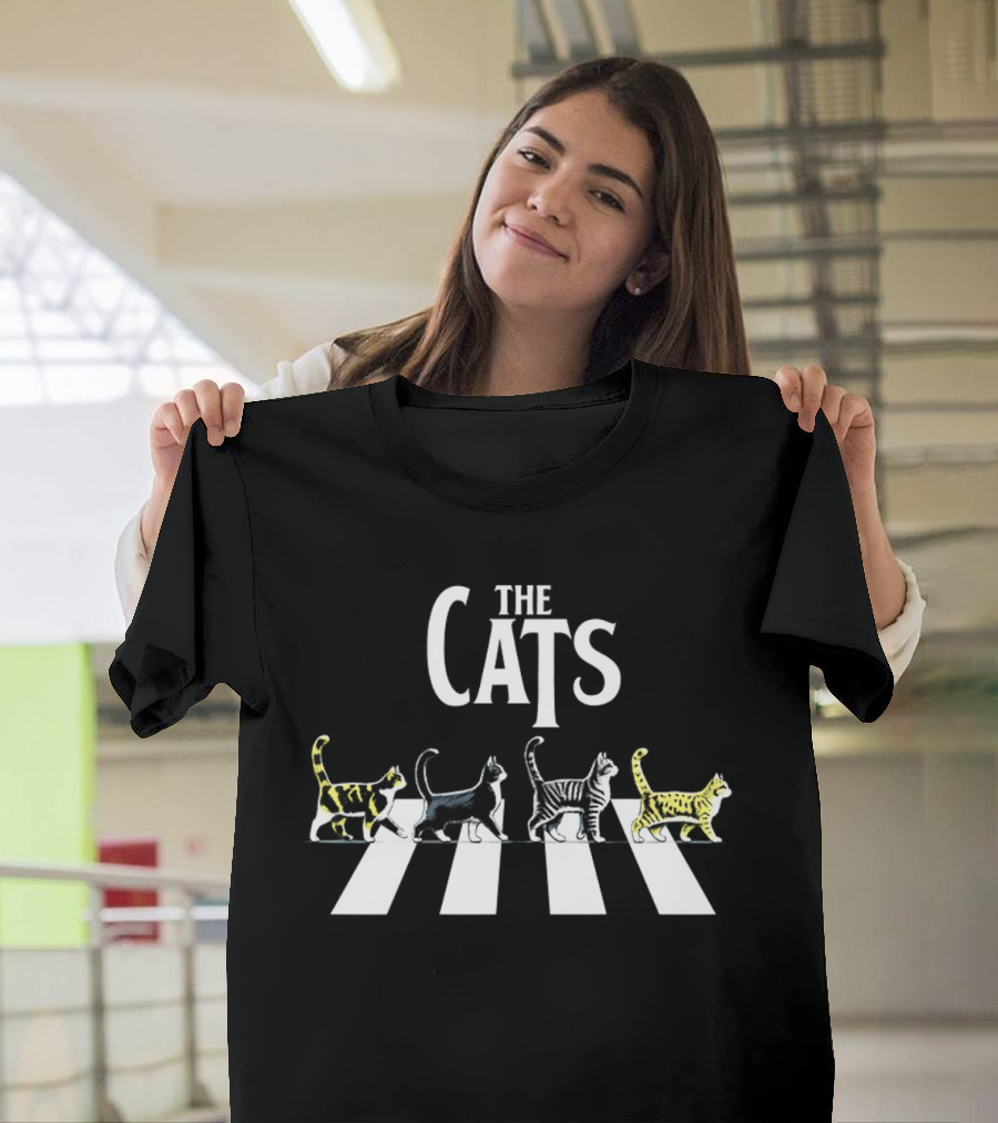 The Cats Abbey Road Parody Walking Cats T-Shirt