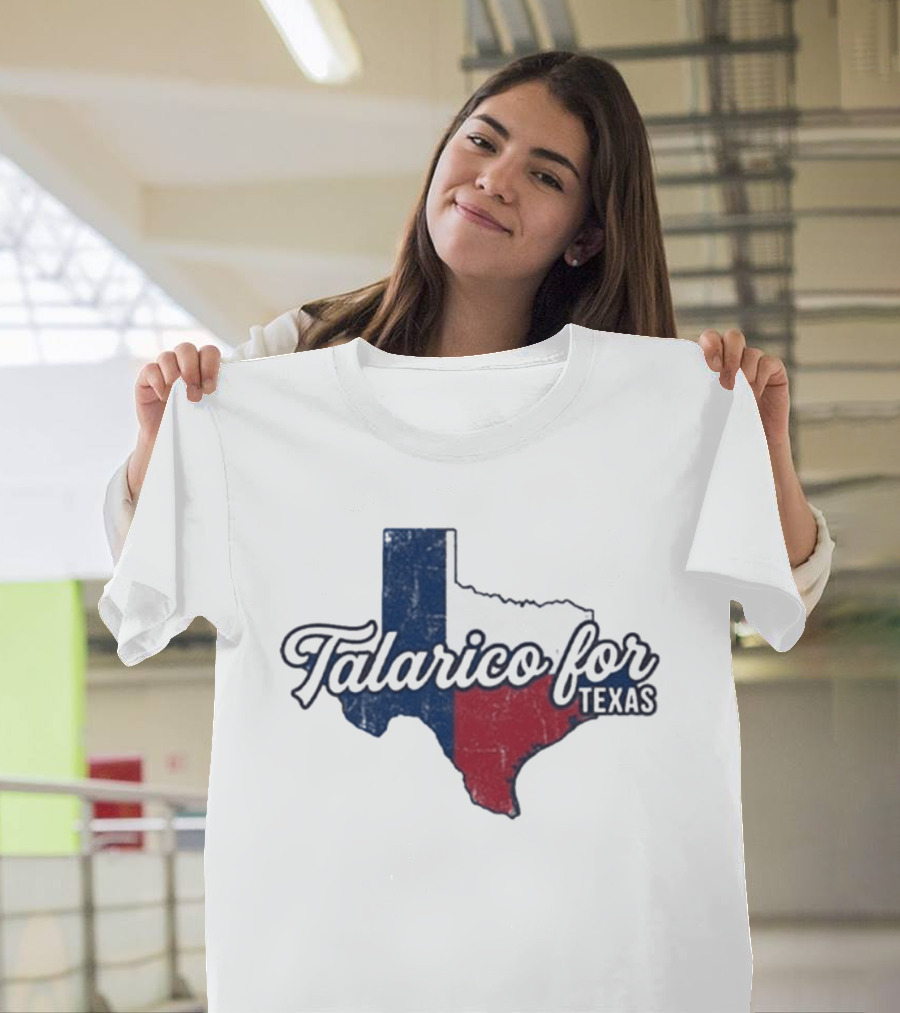 Talarico For Texas State Flag Map T-Shirt