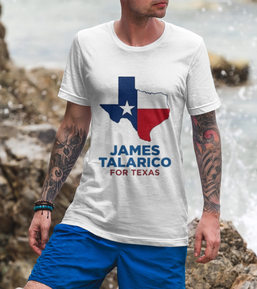 James Talarico For Texas 2026 Campaign Texas Flag T-Shirt