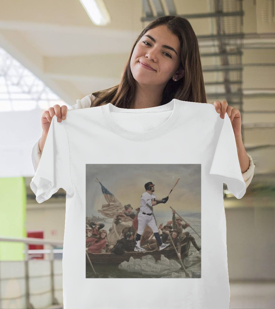 Washington Crossing The Delaware Incredible Obvious Baseball Fusion T-Shirt