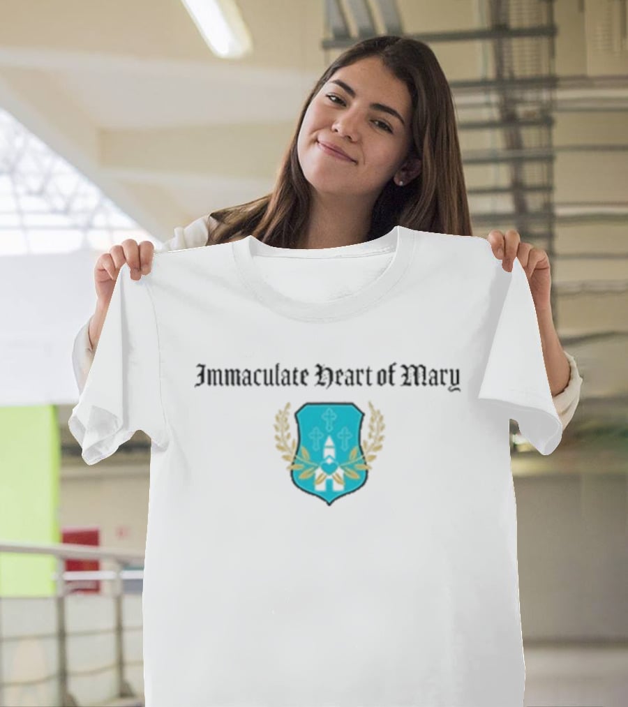 Immaculate Heart Of Mary Crest Lady Bird T-Shirt