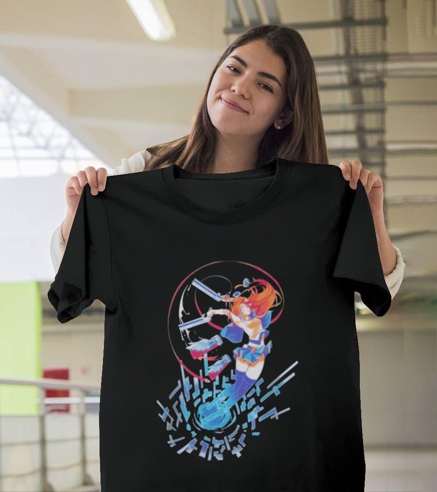 Noel Vermillion Blazblue Action Pose Dynamic T-Shirt